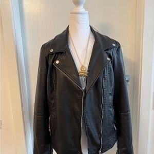 Faux leather jacket